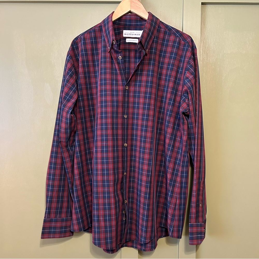 Mizzen+Main Leeward No Tuck Dress Shirt XL - Picture 4 of 9